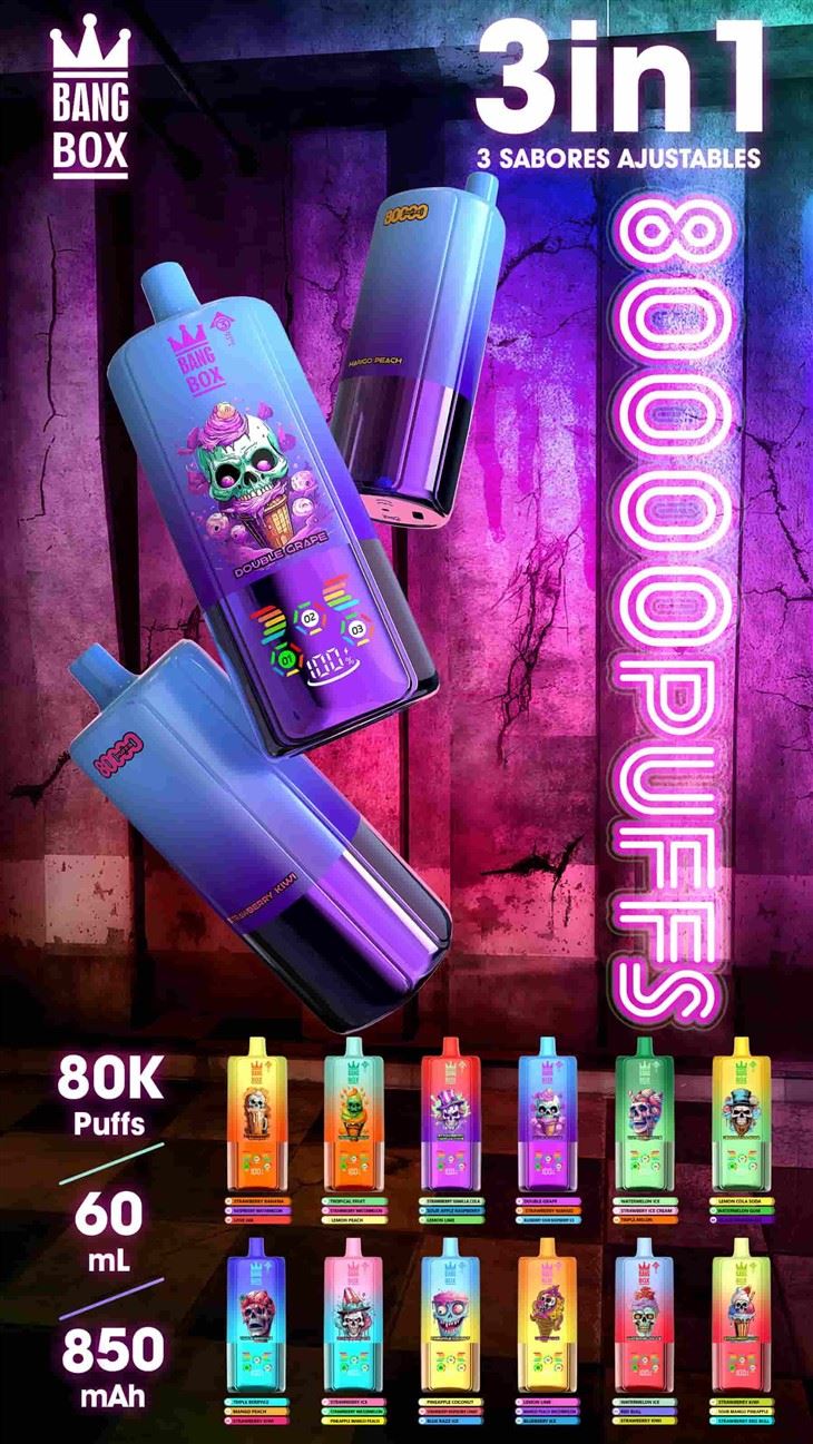 BANG BOX 80k Puffs 3 in1 Adjustable Flavor E-cigarette